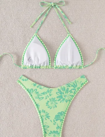 Costum de baie SHEIN, verde