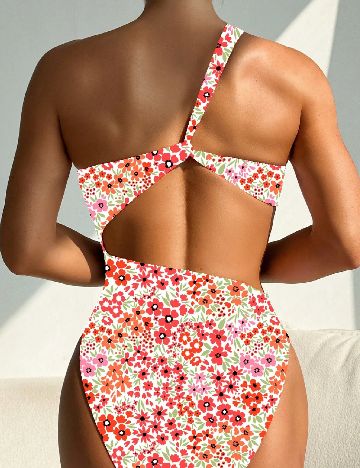 Costum de baie SHEIN, floral print