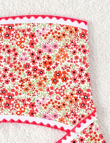 Costum de baie SHEIN, floral print