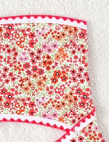 Costum de baie SHEIN, floral print