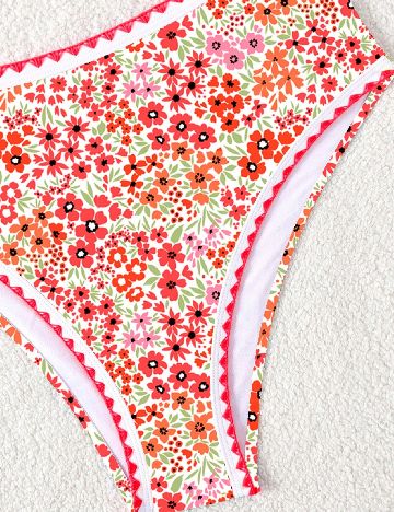 Costum de baie SHEIN, floral print