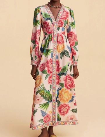 Rochie lunga SHEIN, floral print