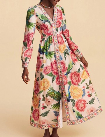Rochie lunga SHEIN, floral print