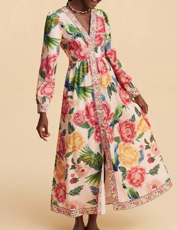 Rochie lunga SHEIN, floral print