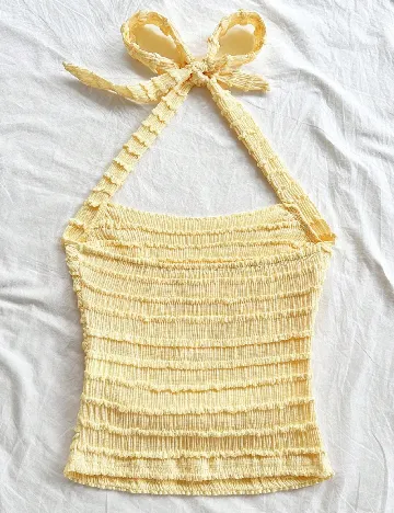 Top SHEIN, galben