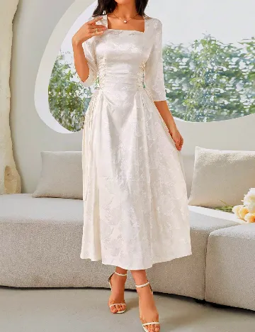 Rochie lunga SHEIN, ecru