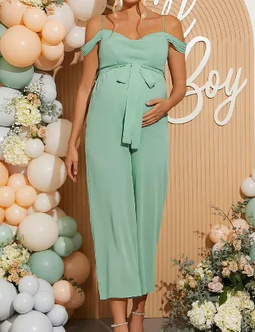 Salopeta SHEIN Maternity, verde