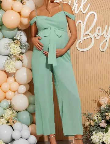 Salopeta SHEIN Maternity, verde