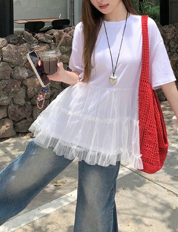 Bluza Dazy, alb