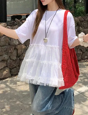 Bluza Dazy, alb