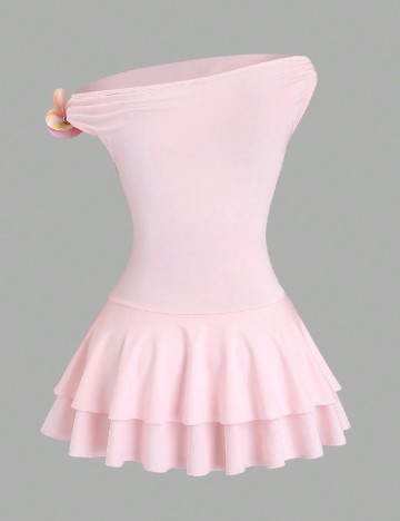 Rochie scurta SHEIN, roz