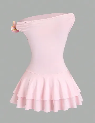 Rochie scurta SHEIN, roz