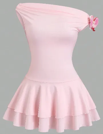 Rochie scurta SHEIN, roz