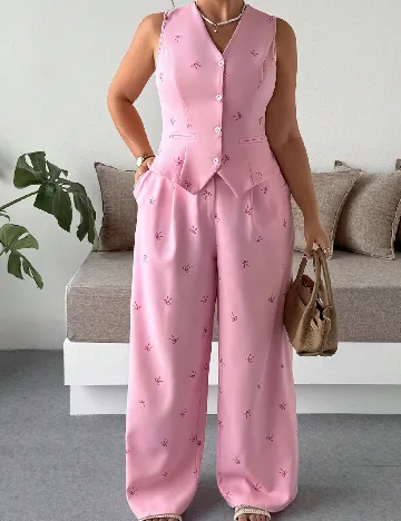 Compleu SHEIN CURVE, roz