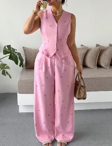 Compleu SHEIN CURVE, roz