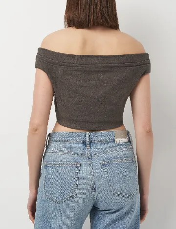 Top Zara, gri inchis