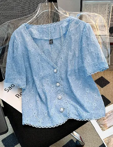 Bluza SHEIN CURVE, albastru