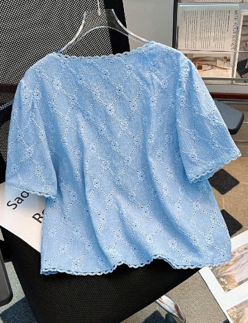 Bluza SHEIN CURVE, albastru