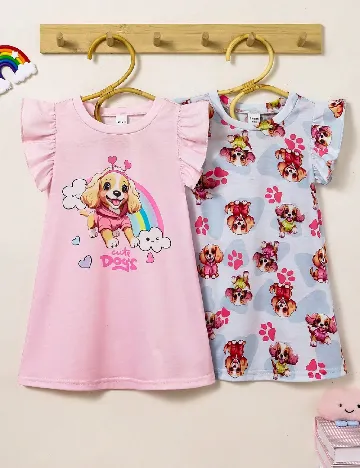 Set Rochii 2 bucati Shein Kids, mix culori