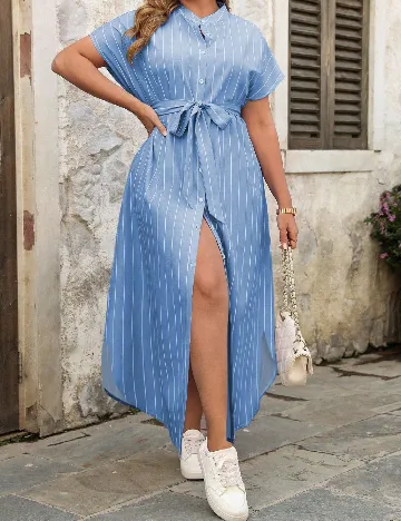 Rochie lunga SHEIN CURVE, albastru