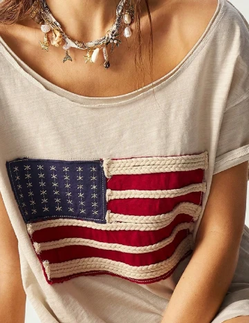 Tricou SHEIN, bej
