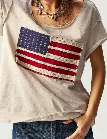 Tricou SHEIN, bej