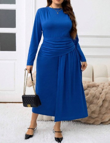 Rochie lunga SHEIN CURVE, albastru