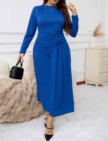 Rochie lunga SHEIN CURVE, albastru
