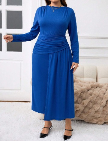 Rochie lunga SHEIN CURVE, albastru