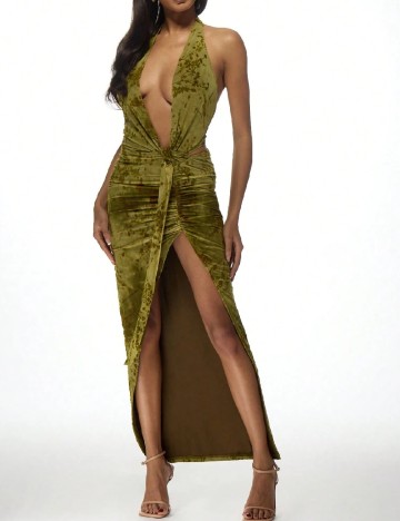 Rochie lunga Missguided, verde
