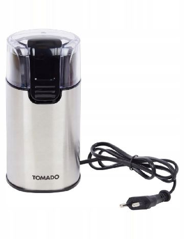 Râșniță electrică de cafea, 150W TOMADO, argintiu