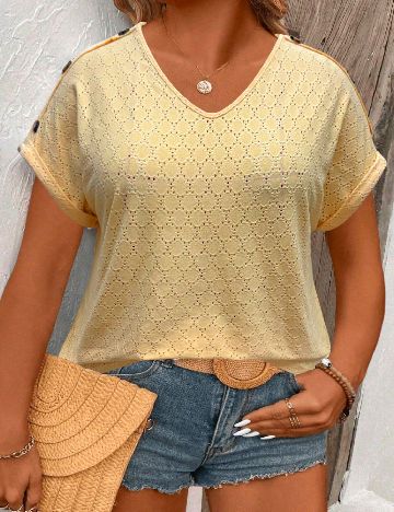 Bluza SHEIN CURVE, galben