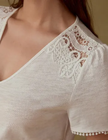 Bluza MOTF, alb