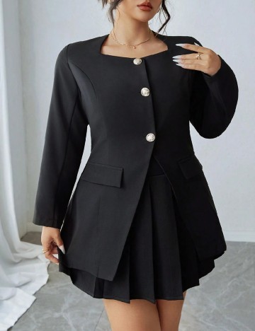 Sacou SHEIN CURVE, negru