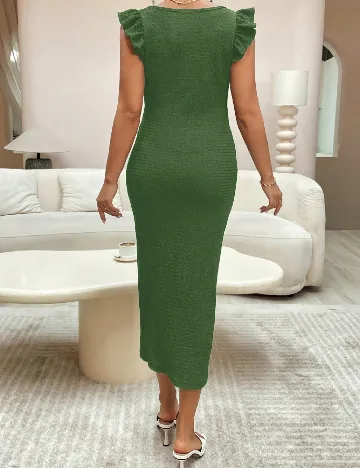 Rochie lunga SHEIN Maternity, verde