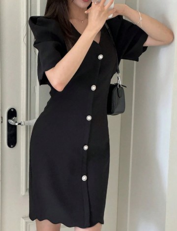 Rochie scurta Dazy, negru