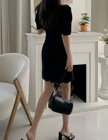 Rochie scurta Dazy, negru