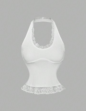 Top SHEIN, alb