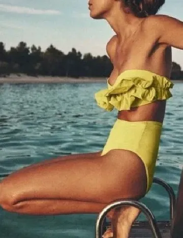 Chilot de  baie Zara, verde olive