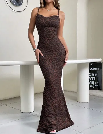 Rochie lunga SHEIN, animal print