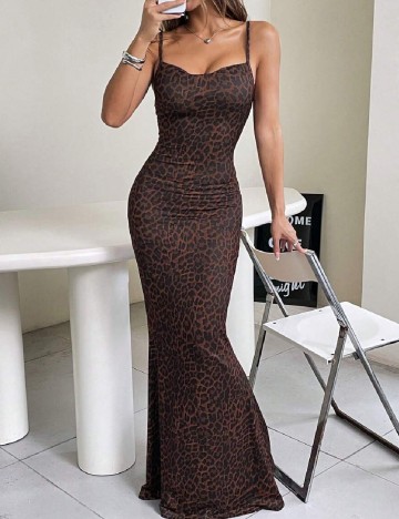 Rochie lunga SHEIN, animal print