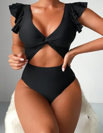 Costum de baie SHEIN, negru