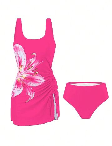 Costum de baie SHEIN, roz