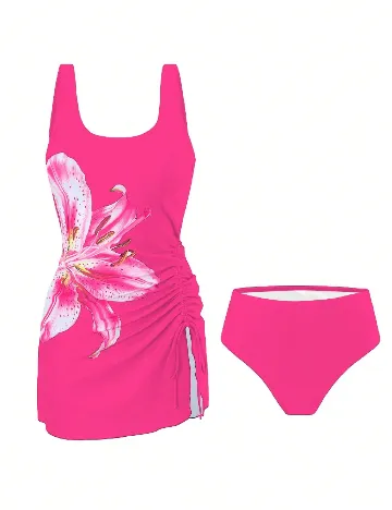 Costum de baie SHEIN, roz