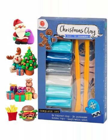 Kit creatie din lut Deco Time, mix culori