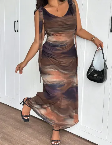 Rochie lunga SHEIN CURVE, mix culori