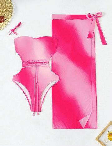 Costum de baie SHEIN, roz