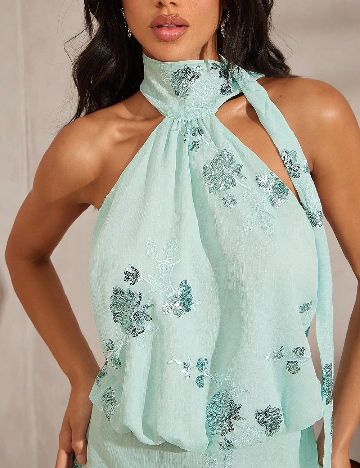 Rochie scurta Haute, turcoaz