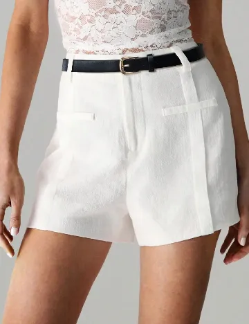 Pantaloni scurti SHEIN, alb