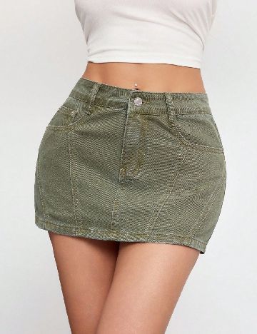 Fusta SHEIN, verde
